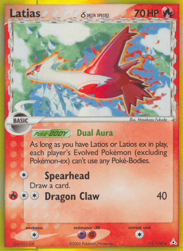 Latias δ Pokémon card