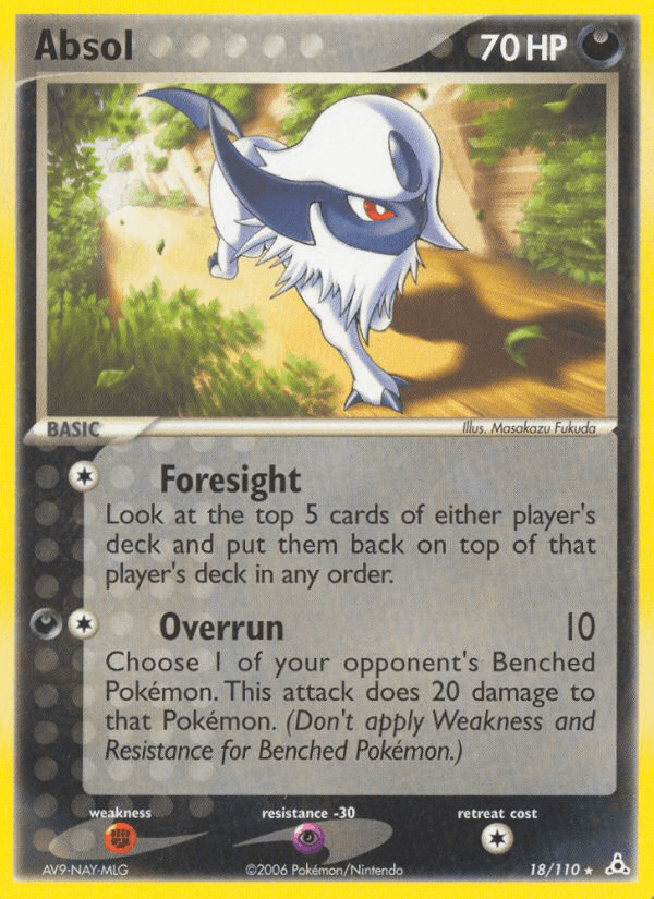Absol Pokémon card