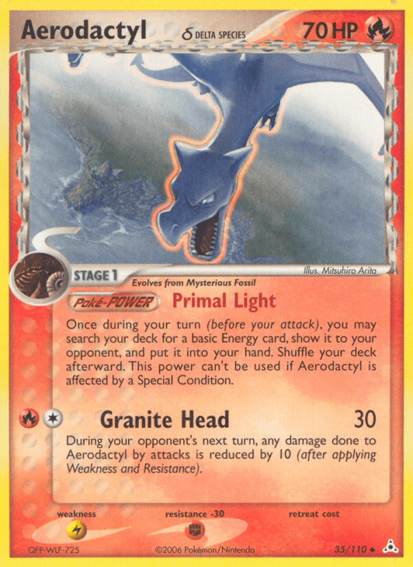 Aerodactyl δ Pokémon card