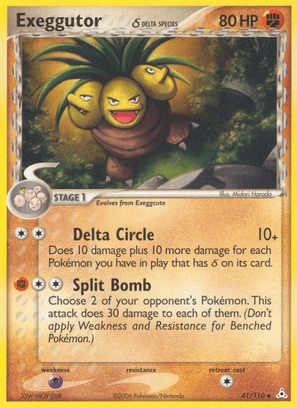 Exeggutor δ Pokémon card