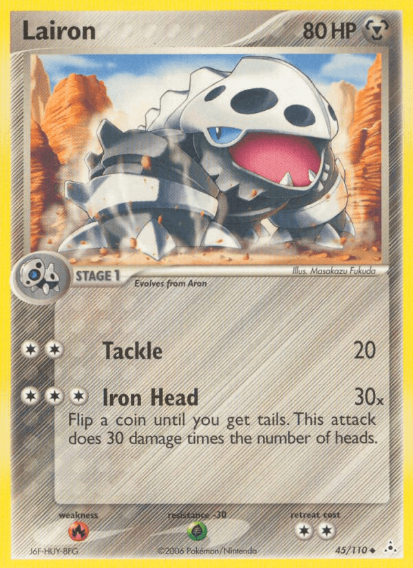 Lairon Pokémon card
