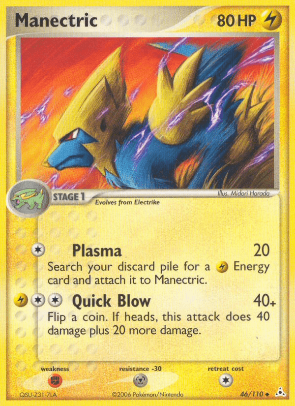 Manectric Pokémon card