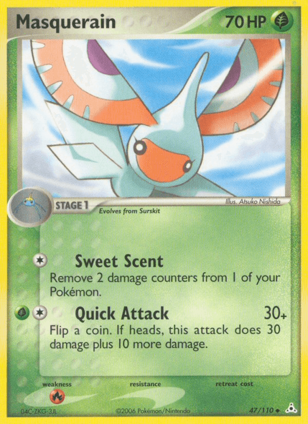 Masquerain Pokémon card
