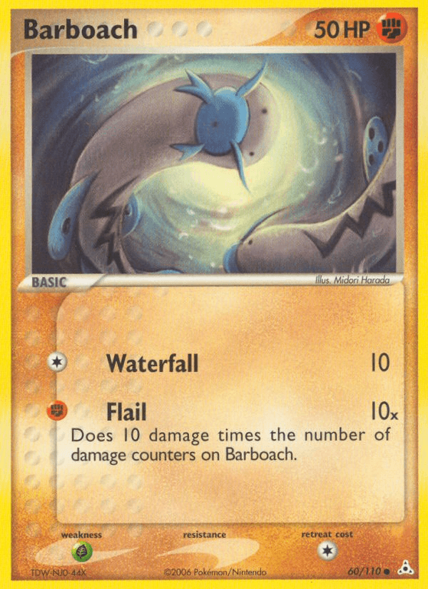 Barboach Pokémon card