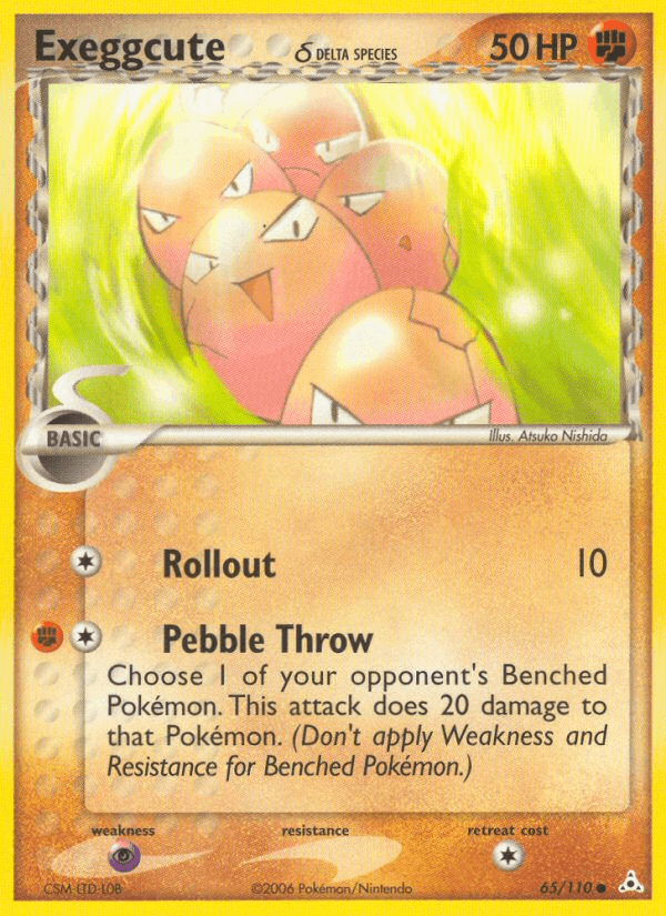 Exeggcute δ Pokémon card