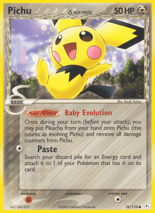 Pichu δ Pokémon card