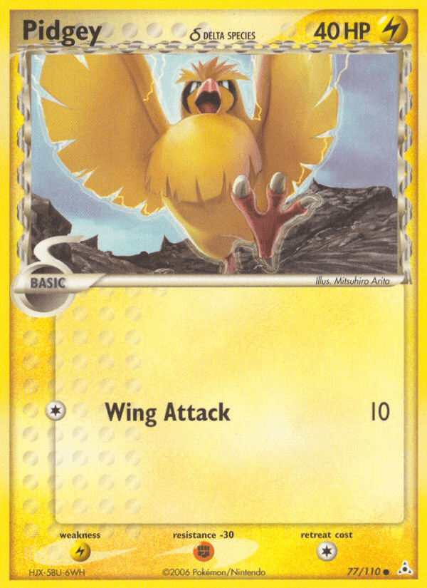 Pidgey δ Pokémon card