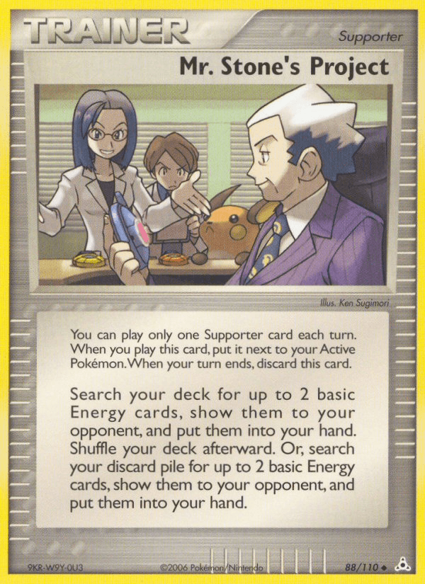 Mr. Stone's Project Pokémon card