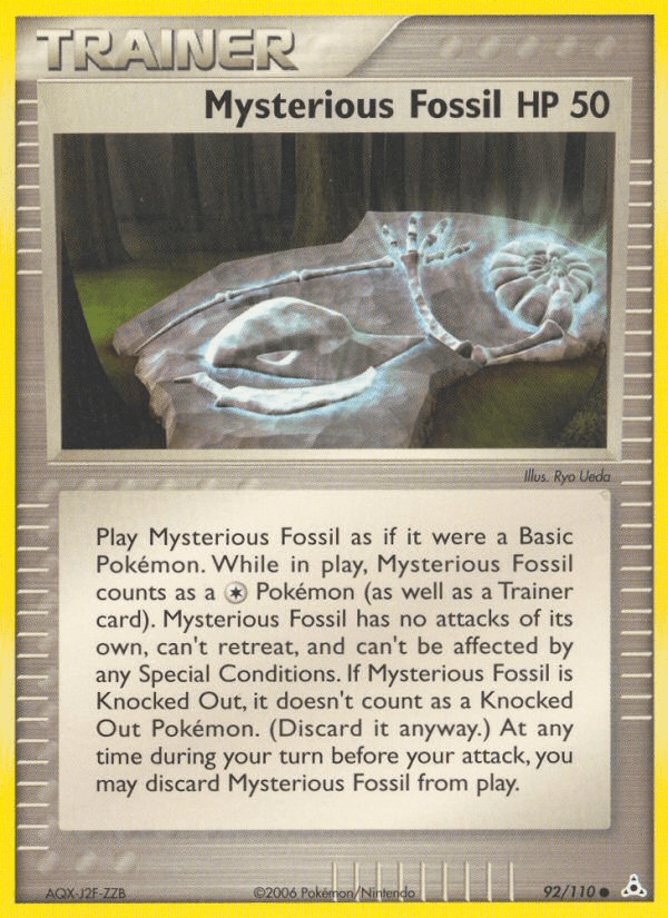 Mysterious Fossil Pokémon card