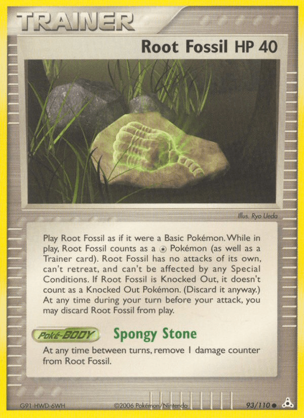 Root Fossil Pokémon card