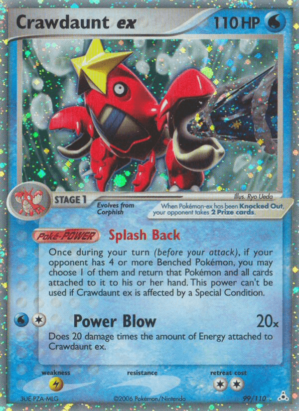 Crawdaunt ex Pokémon card