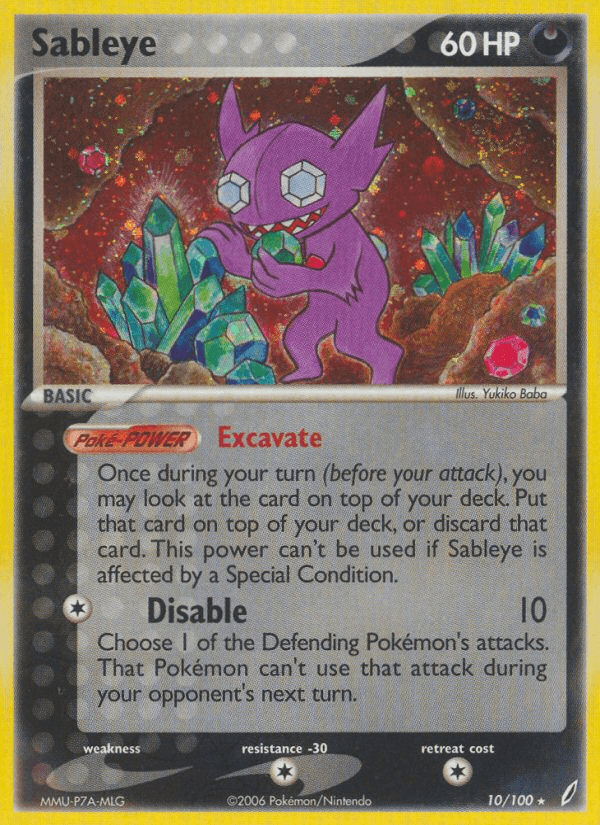 Sableye Pokémon card