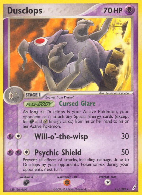 Dusclops Pokémon card