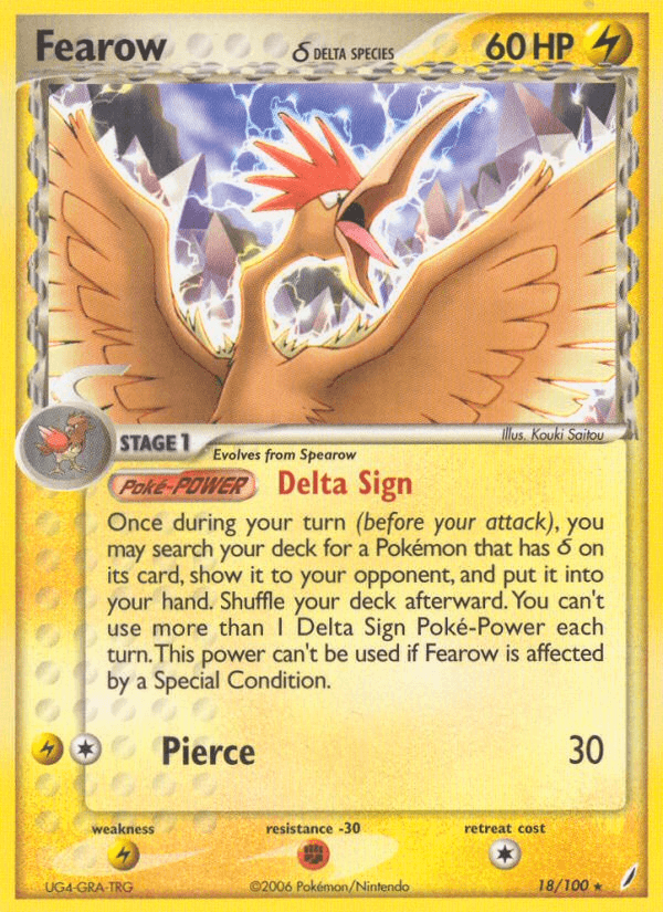 Fearow δ Pokémon card