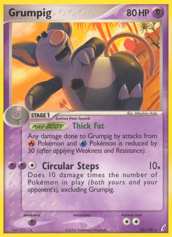 Grumpig Pokémon card