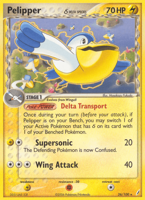 Pelipper δ Pokémon card