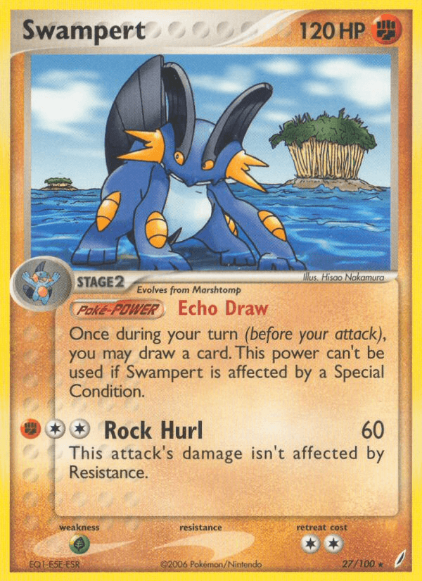 Swampert Pokémon card