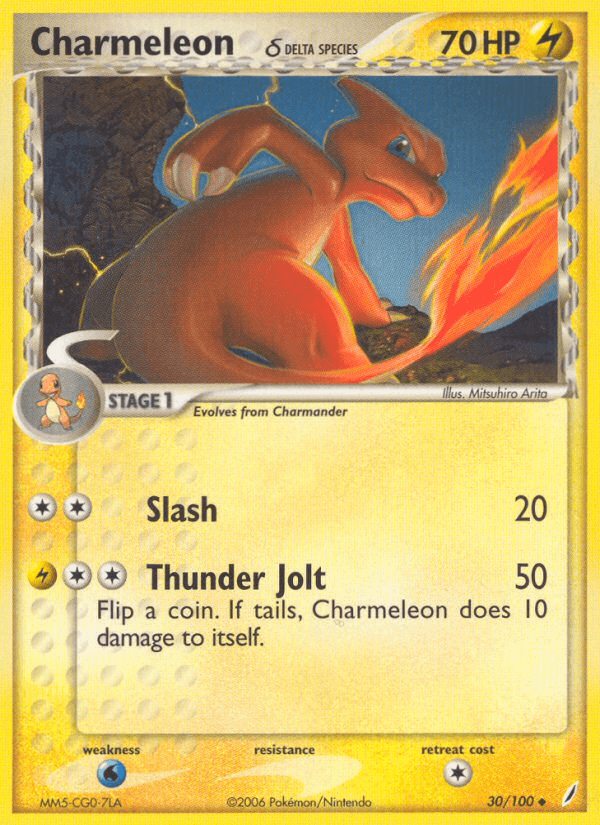Charmeleon δ Pokémon card
