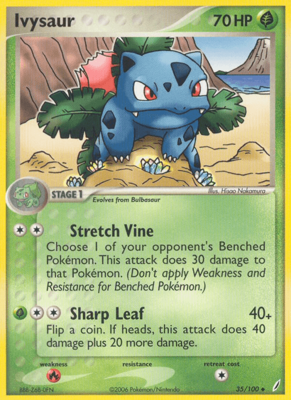 Ivysaur Pokémon card