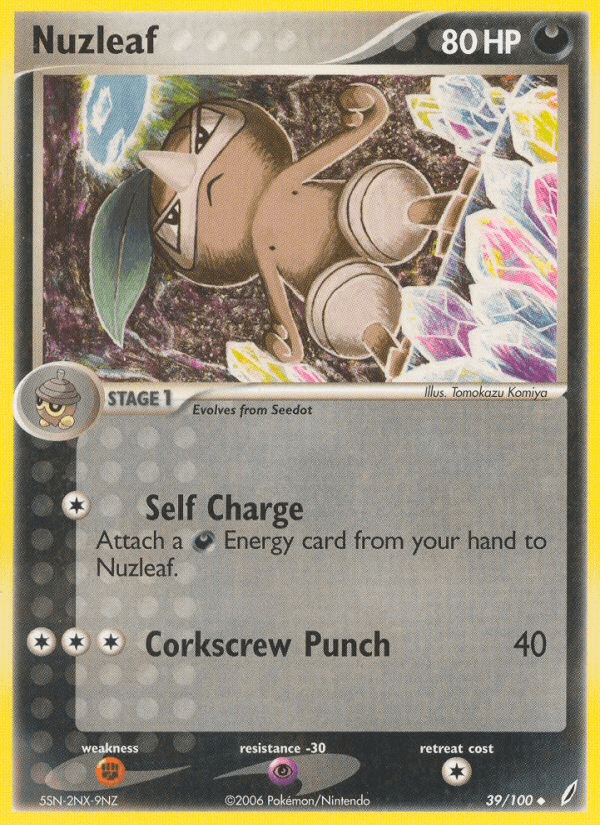 Nuzleaf Pokémon card