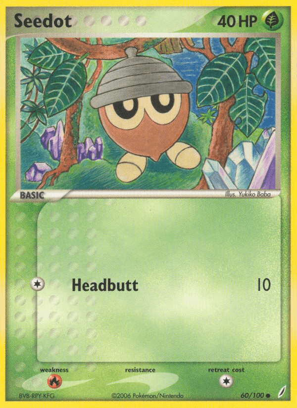 Seedot Pokémon card
