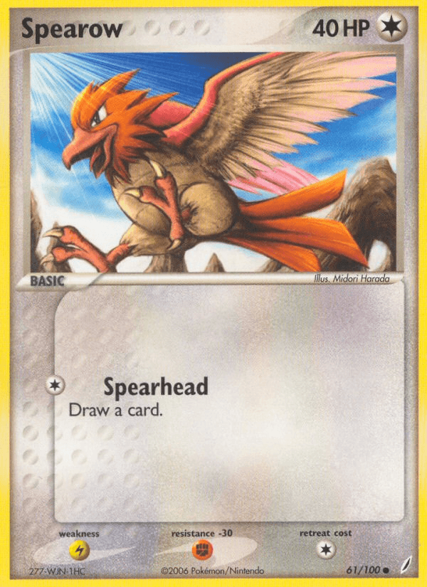 Spearow Pokémon card