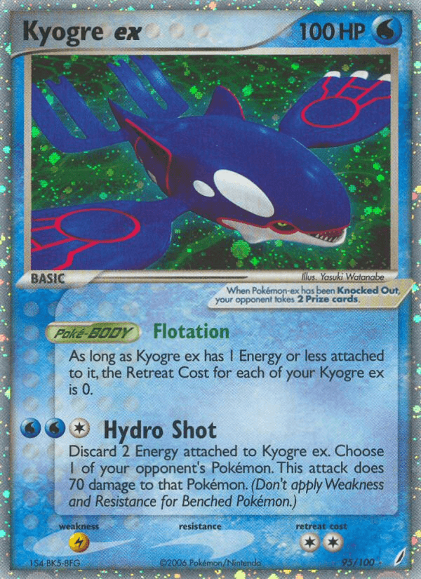 Kyogre ex from Crystal Guardians