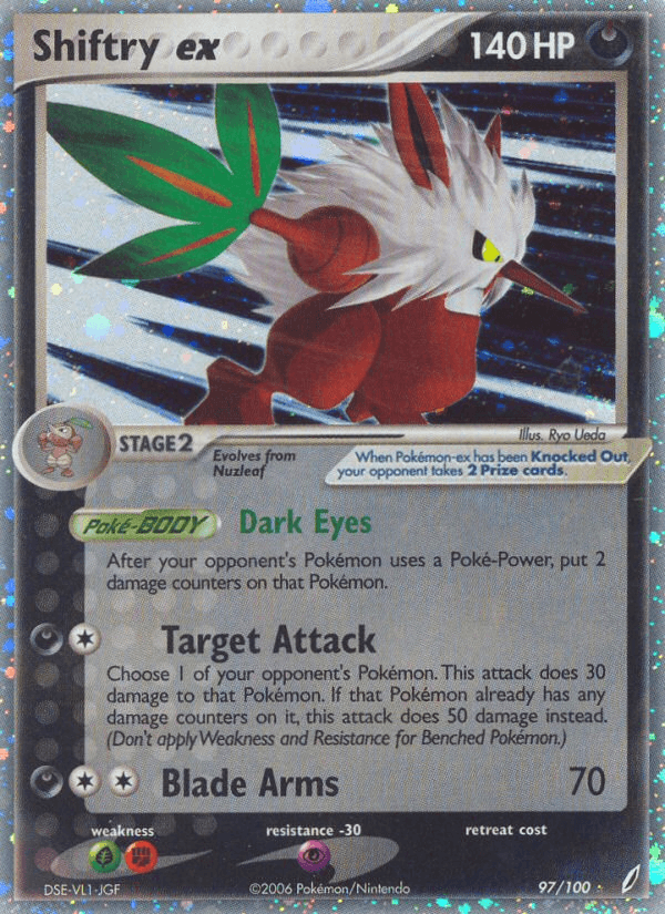Shiftry ex Pokémon card