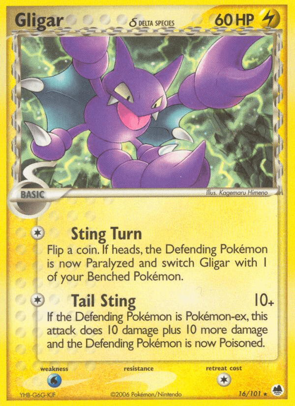 Gligar δ Pokémon card