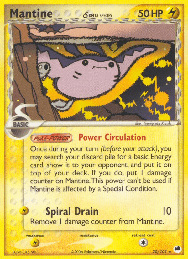 Mantine δ Pokémon card