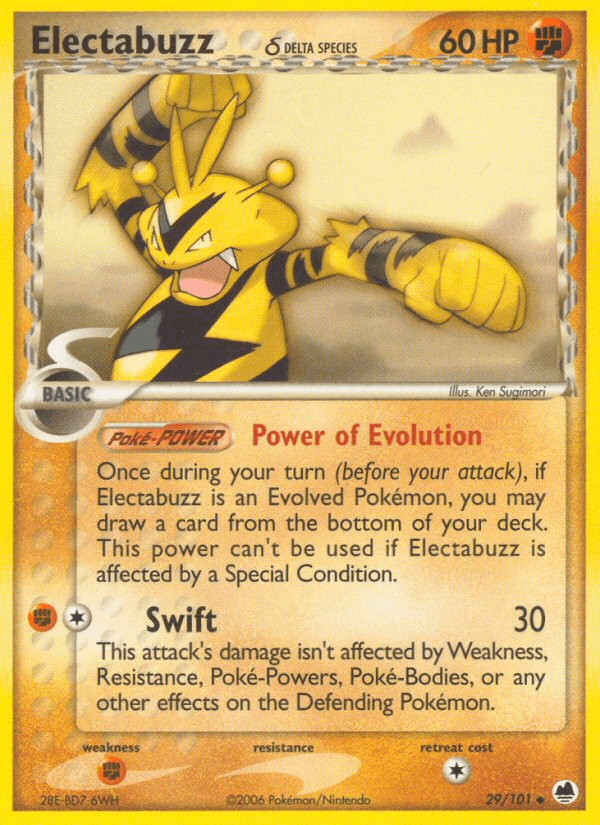 Electabuzz δ Pokémon card