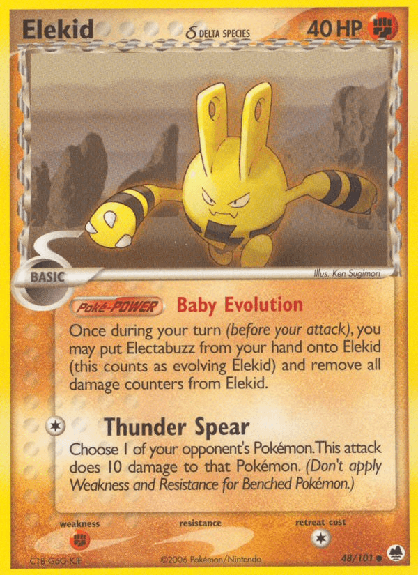 Elekid δ Pokémon card