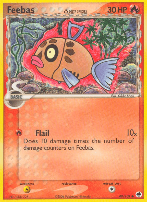 Feebas δ Pokémon card