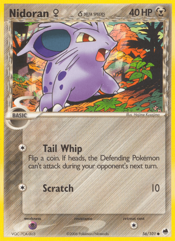 Nidoran ♀ δ Pokémon card