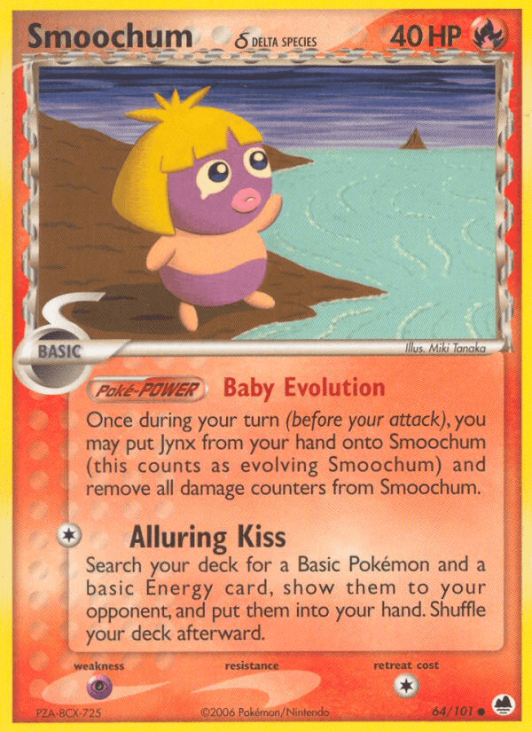 Smoochum δ Pokémon card