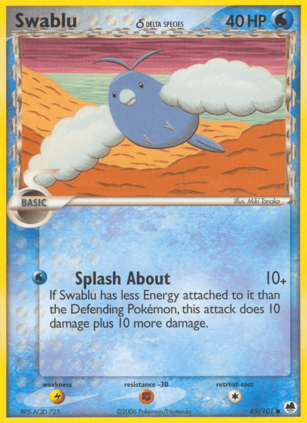 Swablu δ Pokémon card