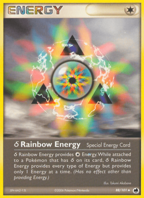 δ Rainbow Energy Pokémon card