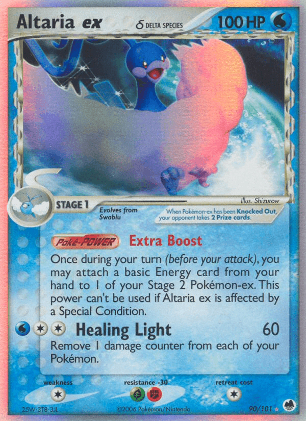 Altaria ex δ Pokémon card