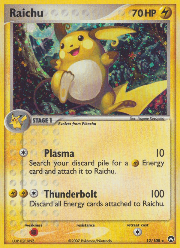 Raichu Pokémon card