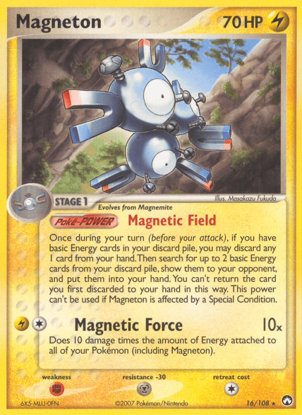 Magneton Pokémon card
