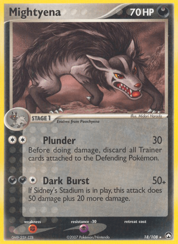 Mightyena Pokémon card
