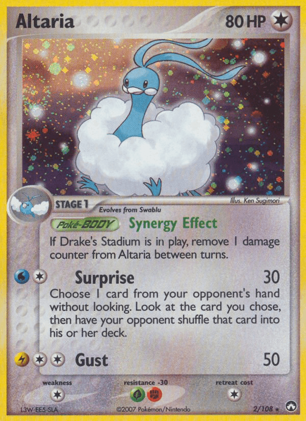 Altaria Pokémon card