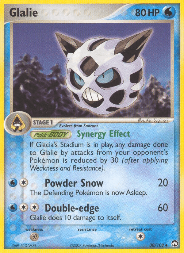 Glalie Pokémon card