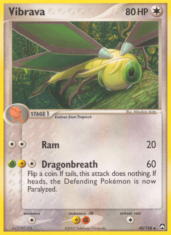 Vibrava Pokémon card