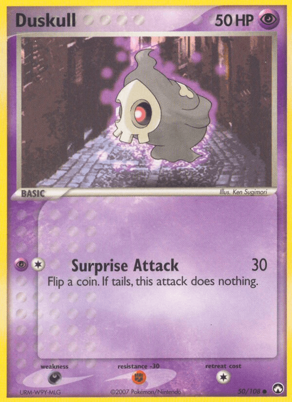 Duskull Pokémon card