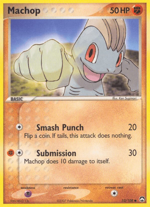 Machop Pokémon card