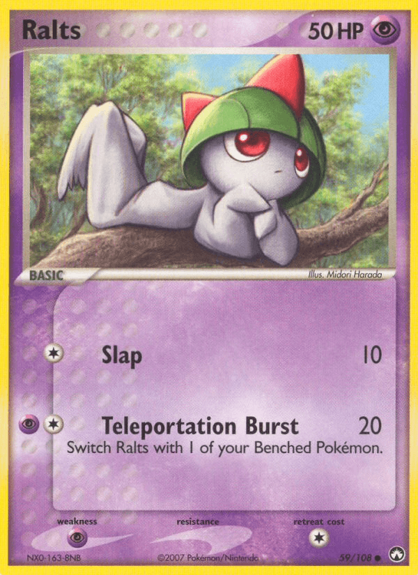 Ralts Pokémon card