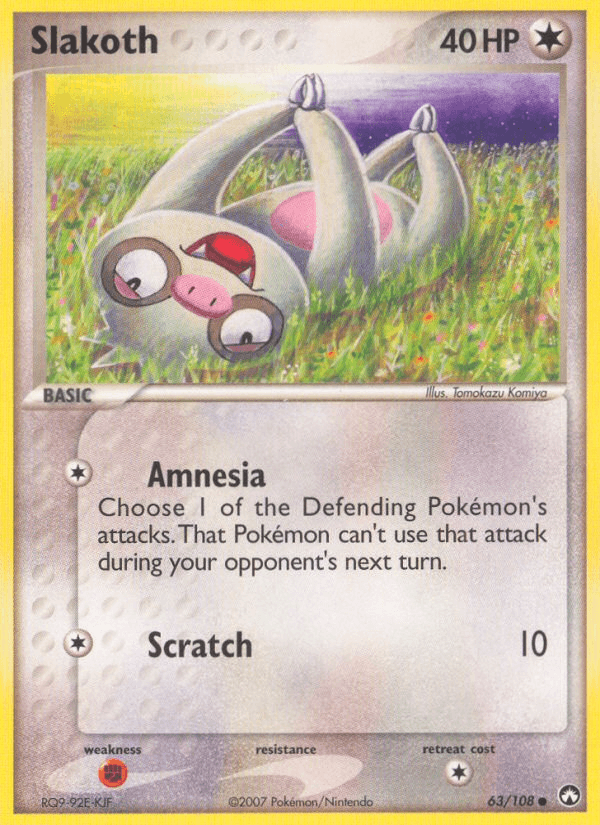 Slakoth Pokémon card