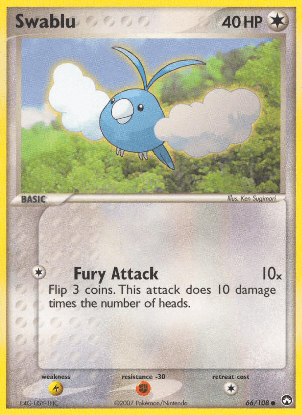 Swablu Pokémon card
