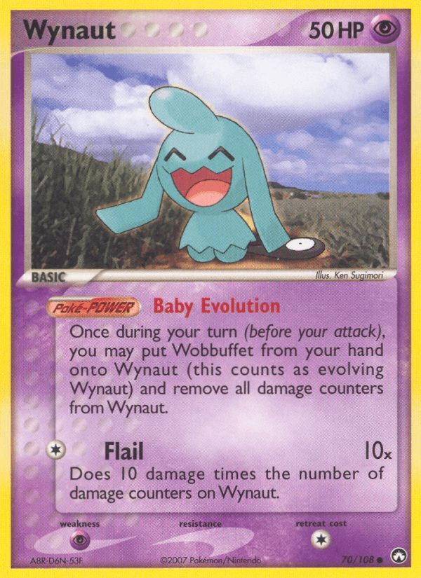 Wynaut Pokémon card